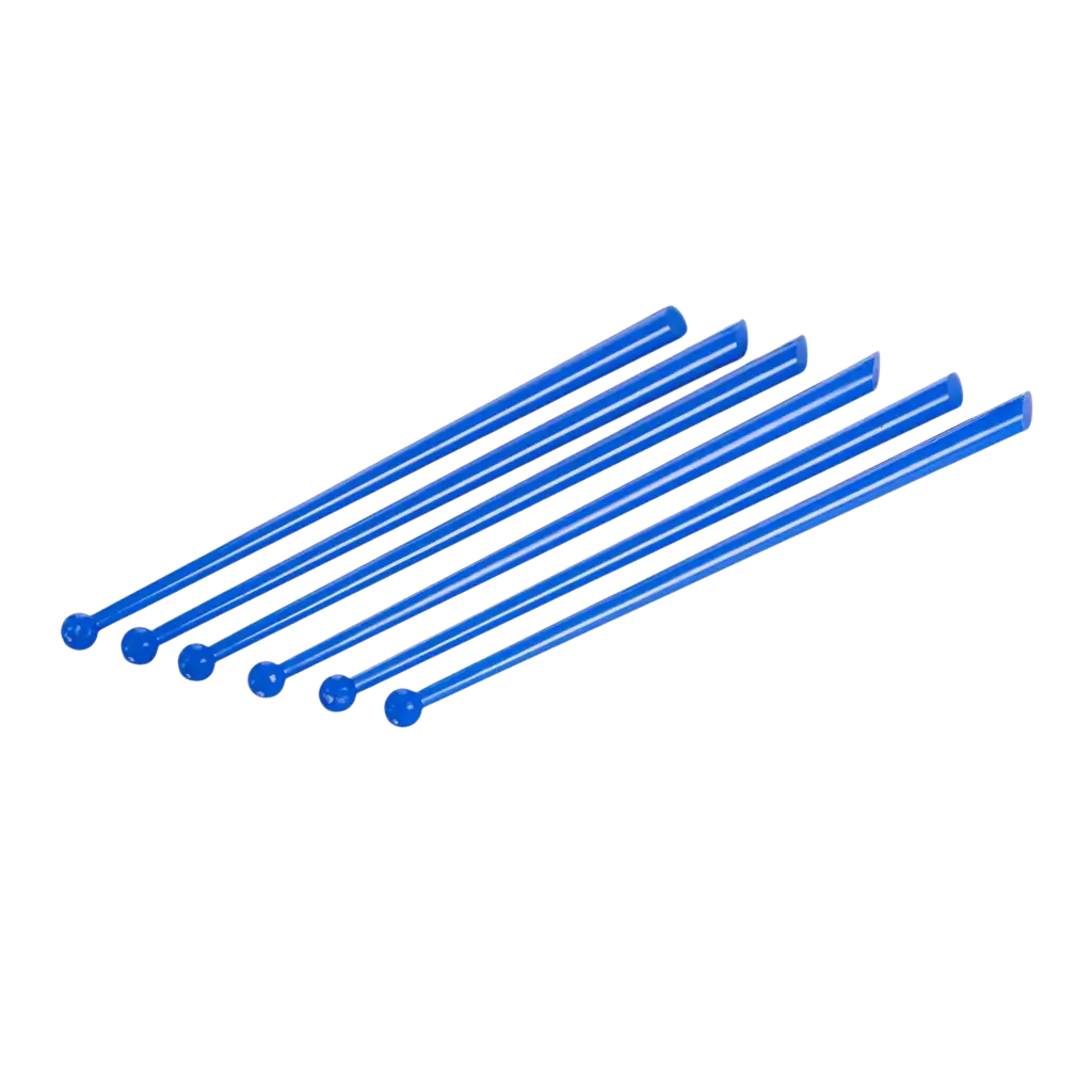 Agitatore per cocktail in PP PILLON blu da 16 cm - riutilizzabile (confezione da 100)