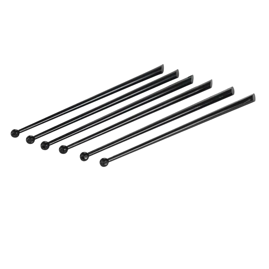 Agitatore per cocktail PILLON 16 cm in PP nero - Riutilizzabile (confezione da 100)