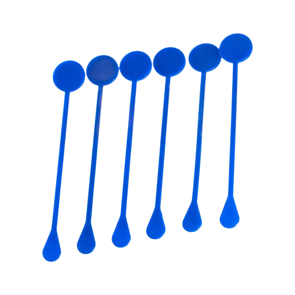 Agitatore per cocktail (Mojito, CaÏpi) in PP blu da 17 cm - Riutilizzabile (confezione da 100)