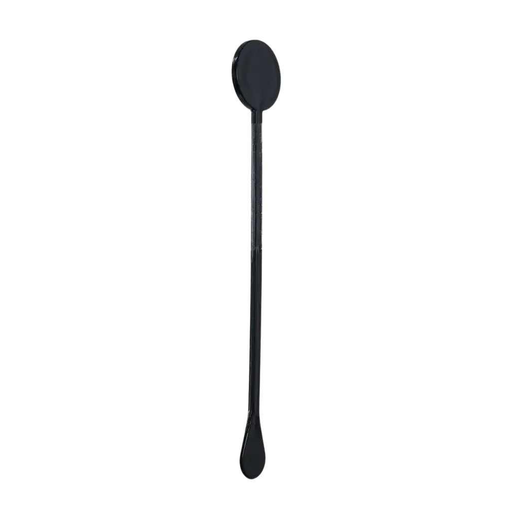 Agitatore per cocktail (Mojito, Caïpi) in PP nero da 17 cm - Riutilizzabile (confezione da 100)
