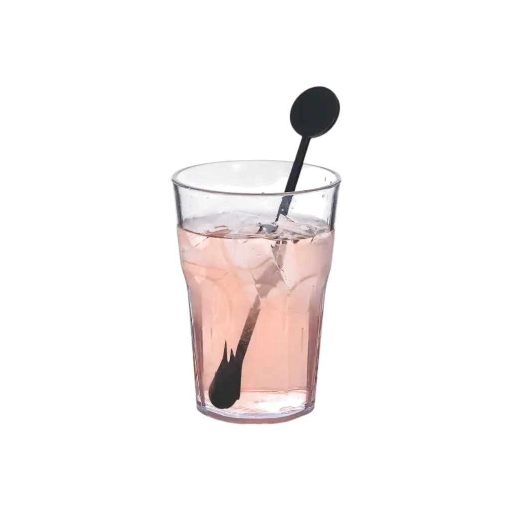 Agitatore per cocktail (Mojito, Caïpi) in PP nero da 17 cm - Riutilizzabile (confezione da 100)