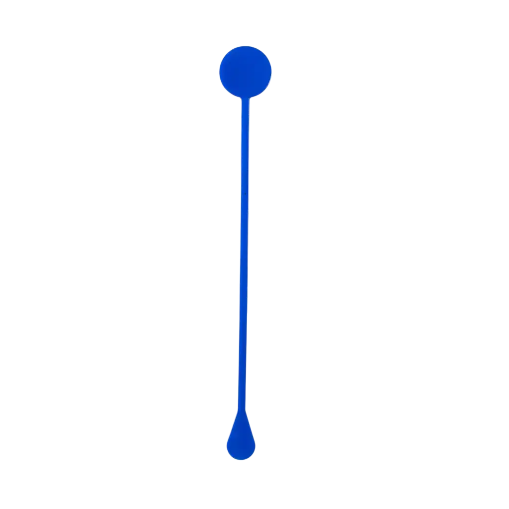 Agitatore standard per cocktail 22 cm in PP blu - riutilizzabile (confezione da 100)