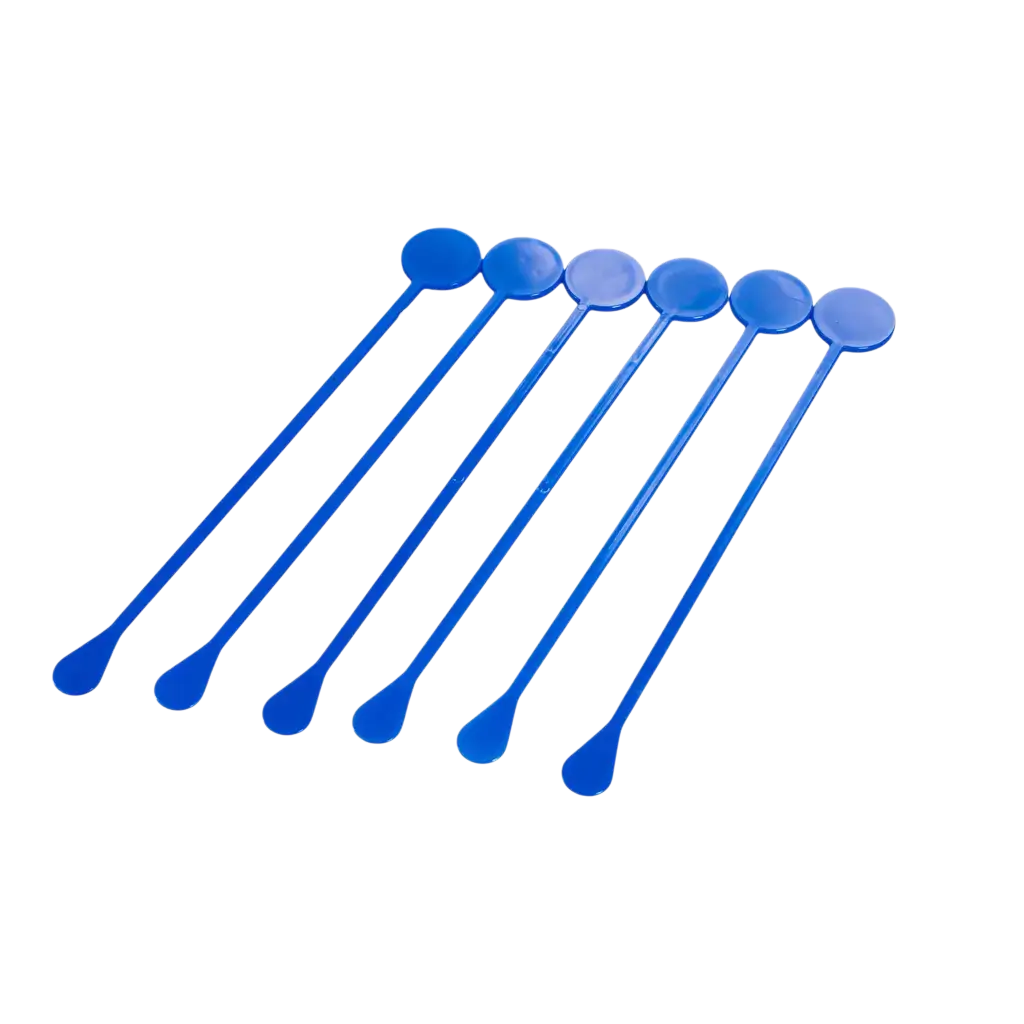 Agitatore standard per cocktail 22 cm in PP blu - riutilizzabile (confezione da 100)