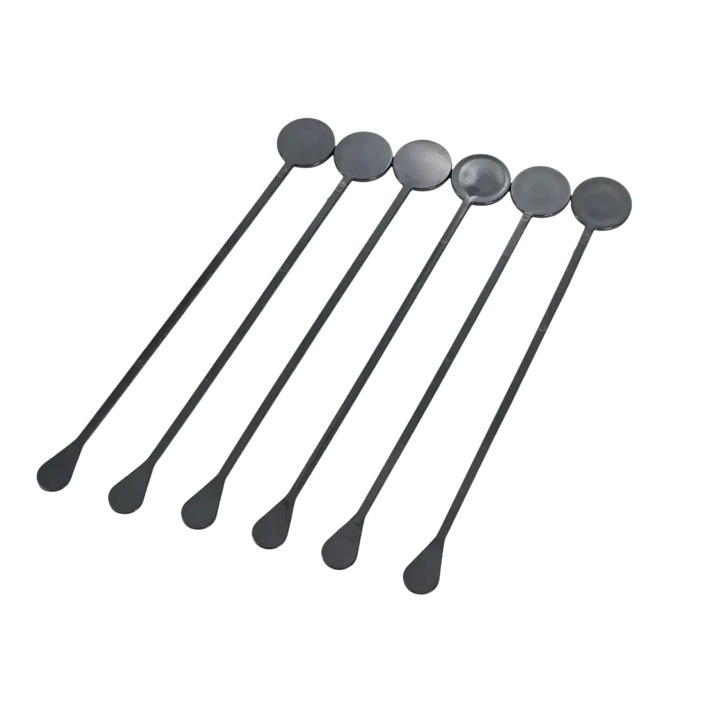 Agitatore standard per cocktail 22 cm in PP nero - riutilizzabile (confezione da 100)