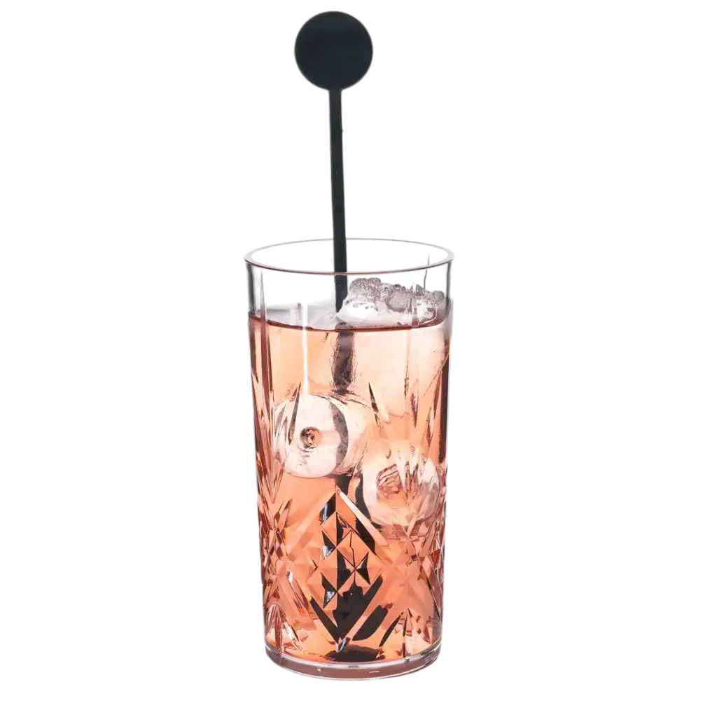 Agitatore standard per cocktail 22 cm in PP nero - riutilizzabile (confezione da 100)