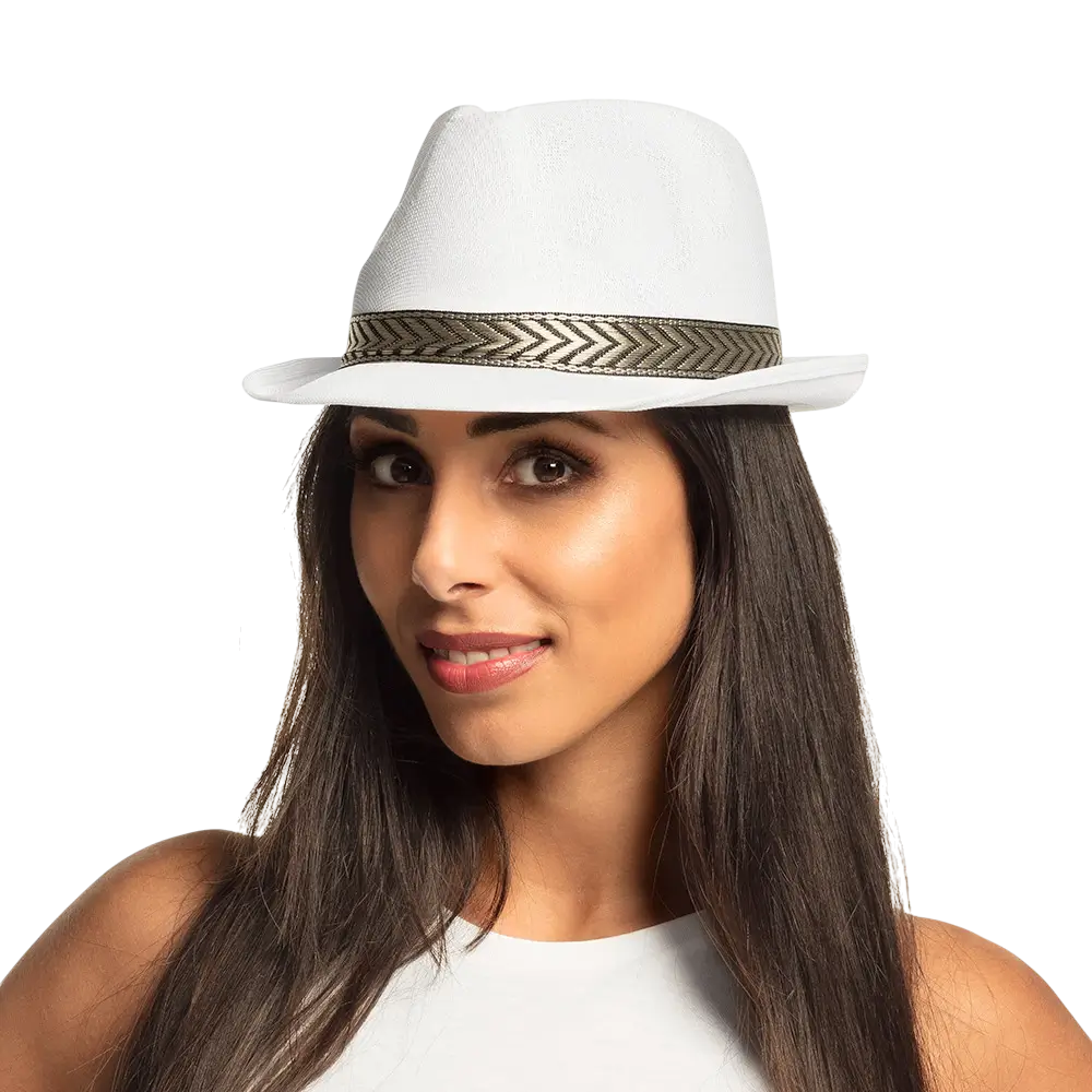 Cappello bianco funky