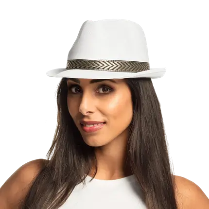 Cappello bianco funky