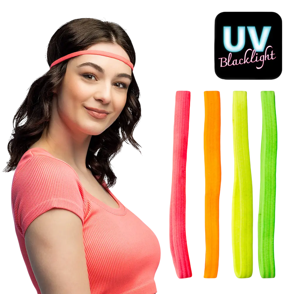 4 fasce elastiche neon