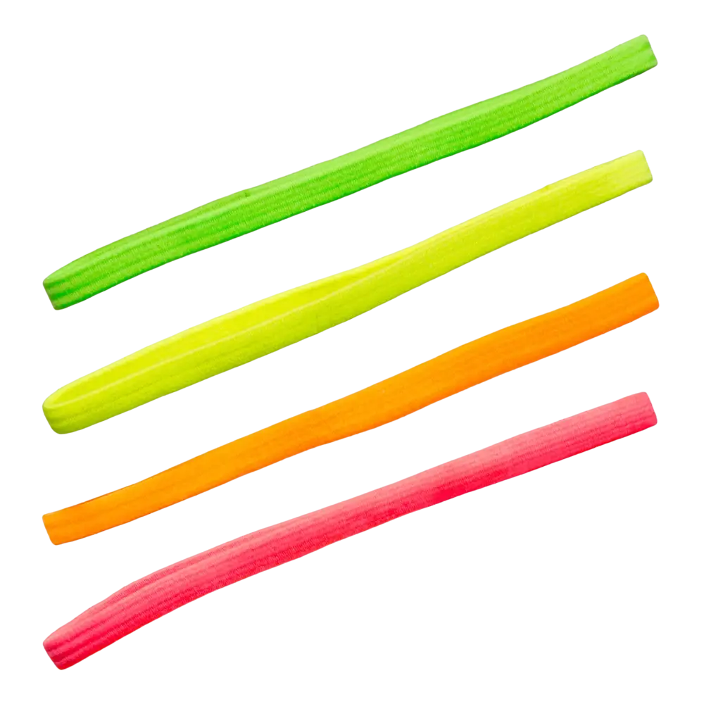 4 fasce elastiche neon