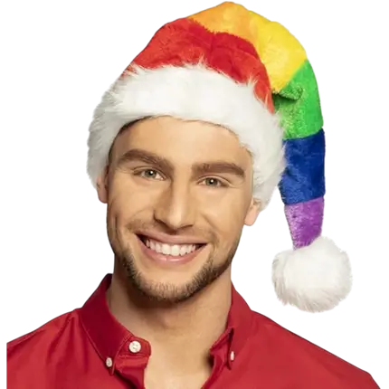 Cappello natalizio arcobaleno