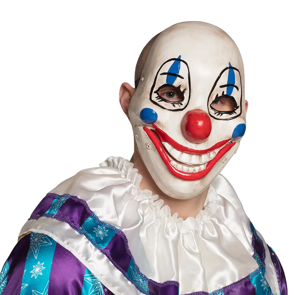 Maschera rimovibile da clown spaventoso