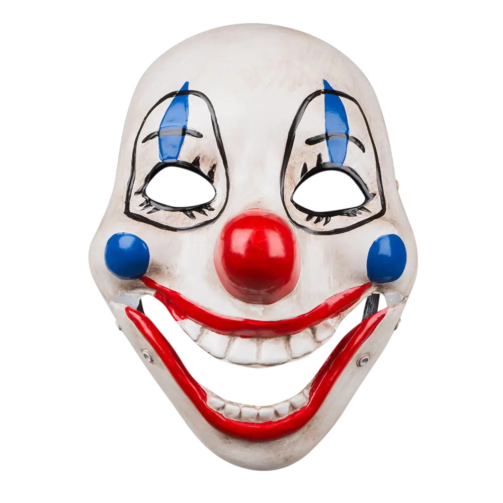 Maschera rimovibile da clown spaventoso