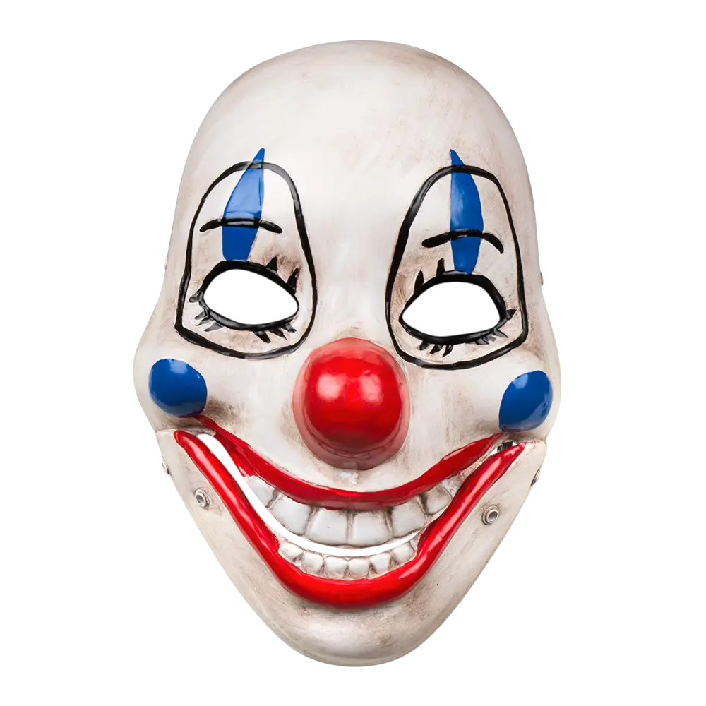 Maschera rimovibile da clown spaventoso