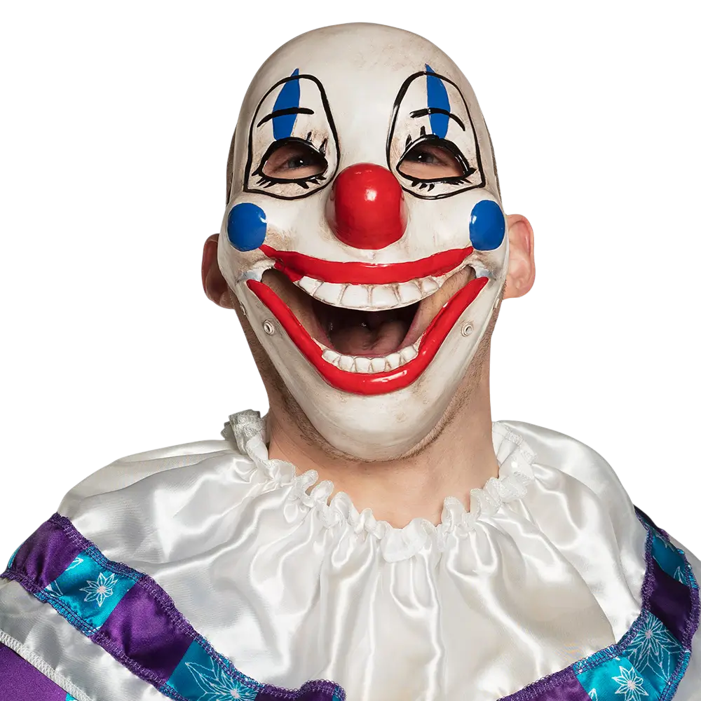Maschera rimovibile da clown spaventoso