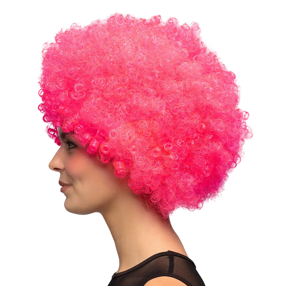 Parrucca rosa brillante Groove