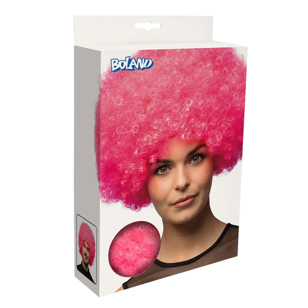 Parrucca rosa brillante Groove