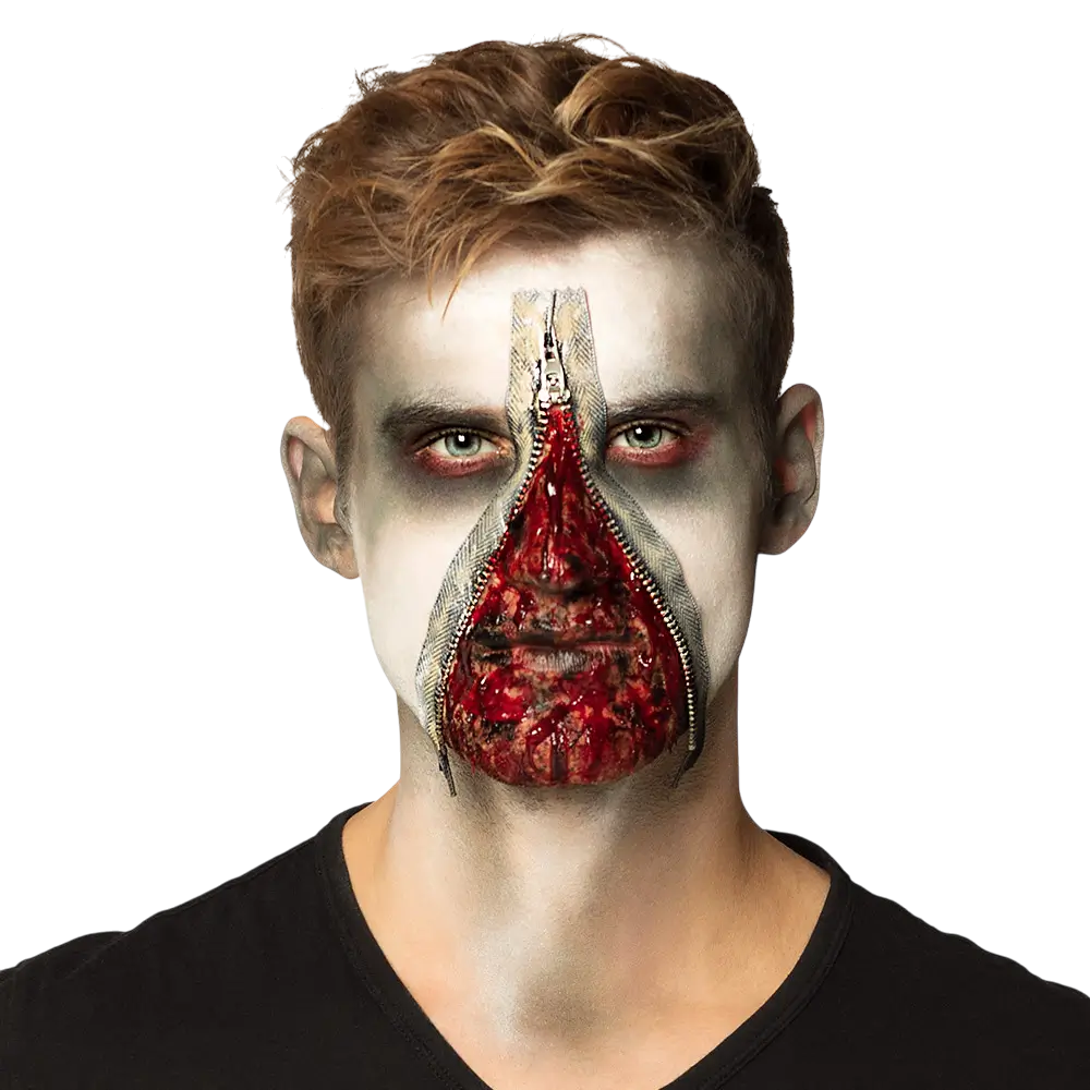 Kit di trucco con zip per zombie
