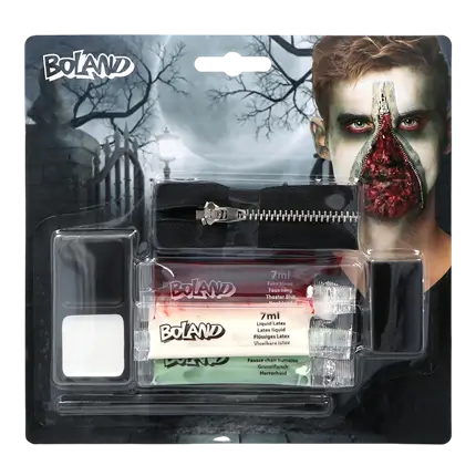 Kit di trucco con zip per zombie