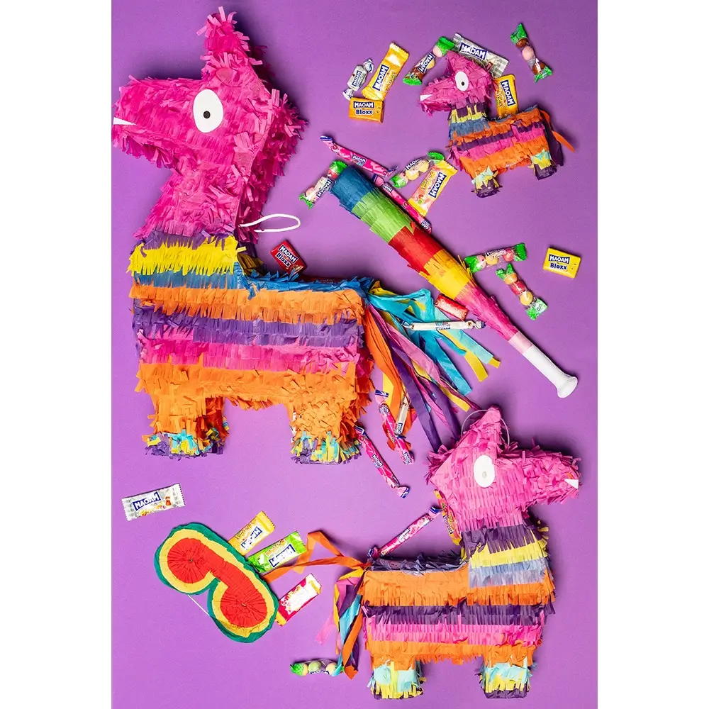 Pignatta a forma di lama multicolore