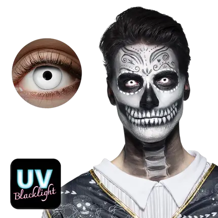 Lenti bianche con flash UV
