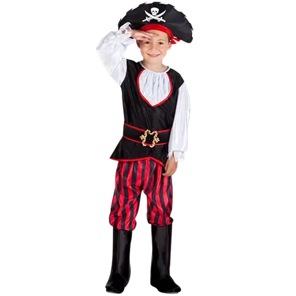 Travestimento da pirata con teschio per bambino - 10-12 anni