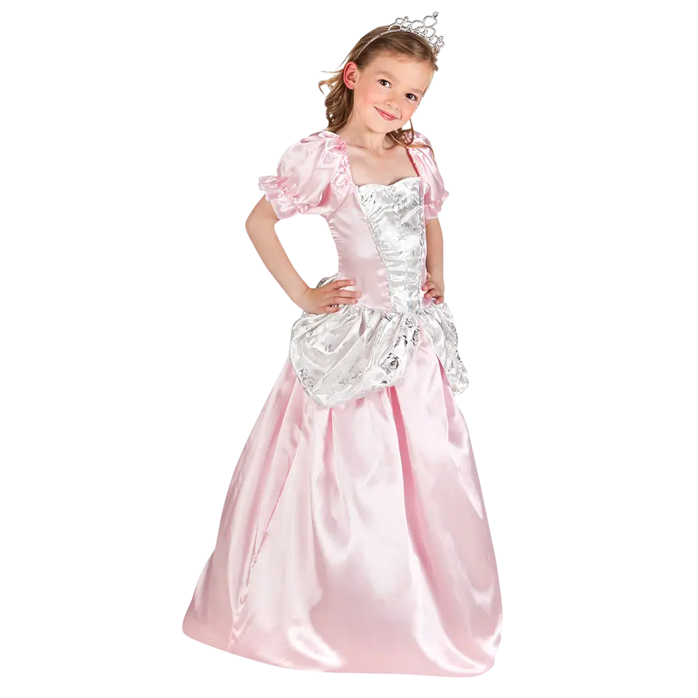 Travestimento da principessa rosa chiaro per bambina - 4-6 anni