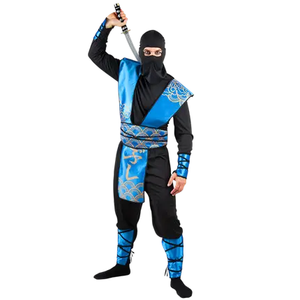 Costume da ninja nuvola blu per adulto - 50/52