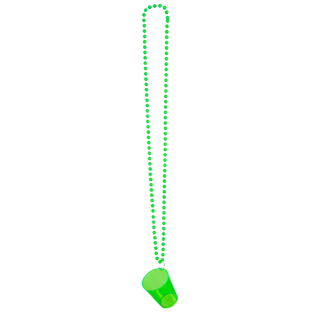24 collane di bicchierini al neon