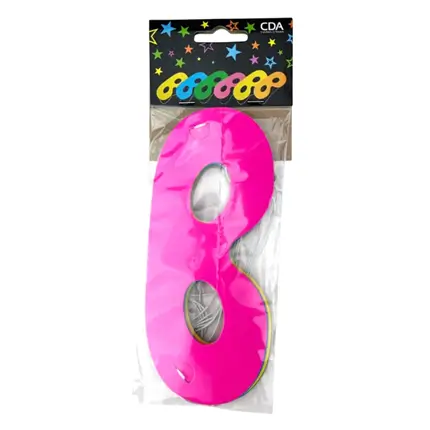 6 lupi di cartone FLUO COLOR