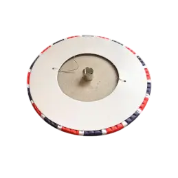 12 lanterne tricolori di carta blu bianco rosso - 16 cm