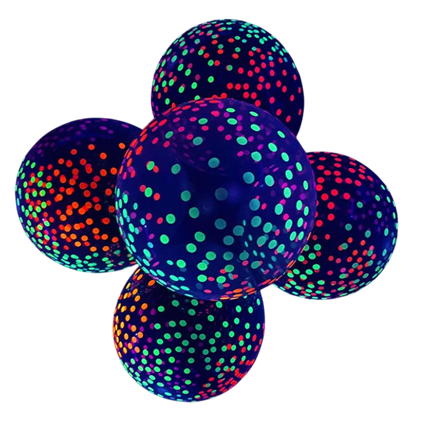 10 Palloncini in lattice da 30 cm Fluo neon UV Colori neon che reagiscono alla luce nera
