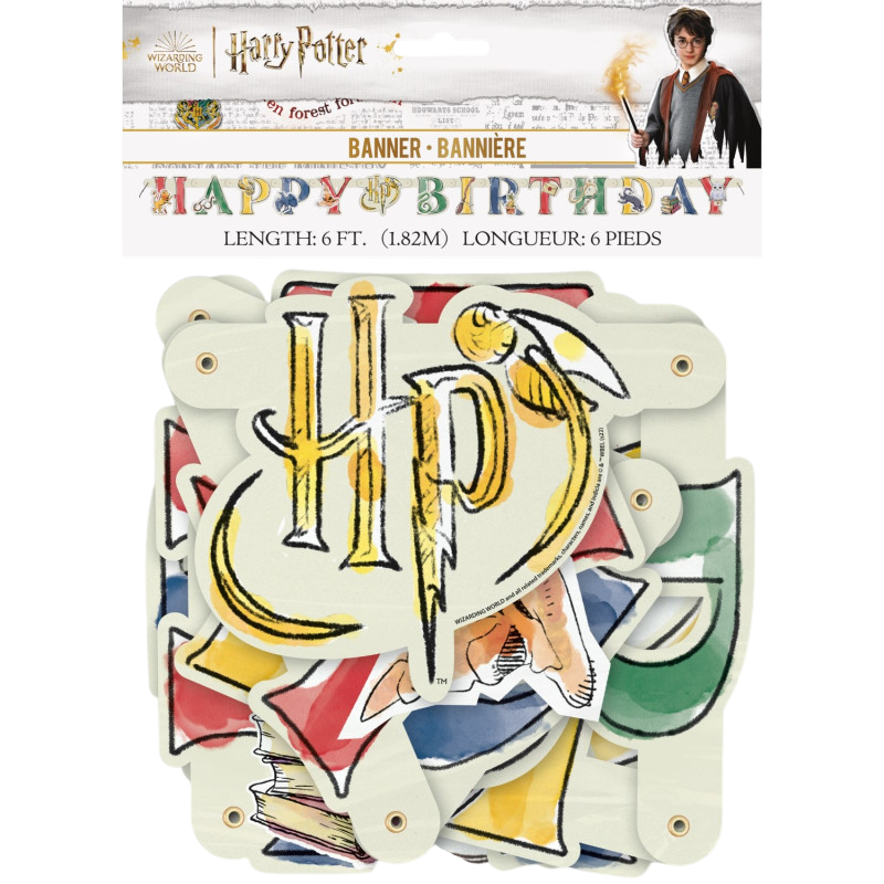 Ghirlanda di buon compleanno - Harry Potter 182 cm