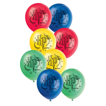 8 palloncini in lattice Harry Potter