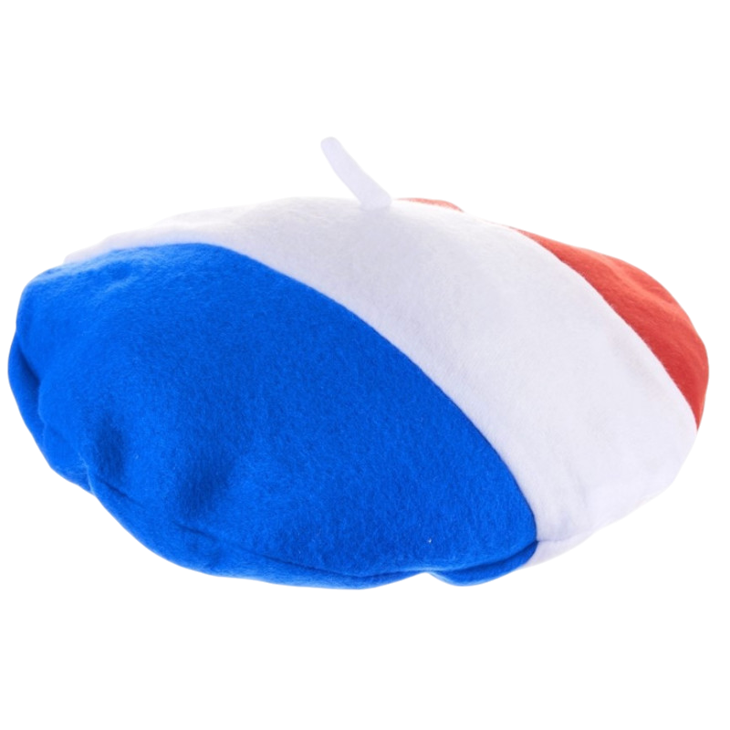 Berretto in feltro tricolore Francia