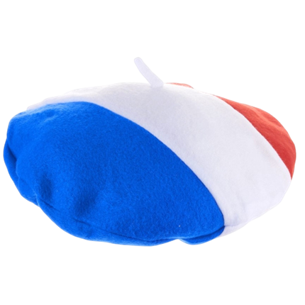 Berretto in feltro tricolore Francia