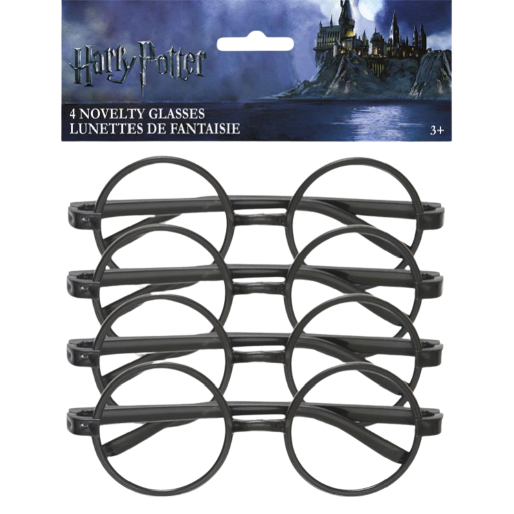 4 paia di occhiali rotondi da Harry Potter