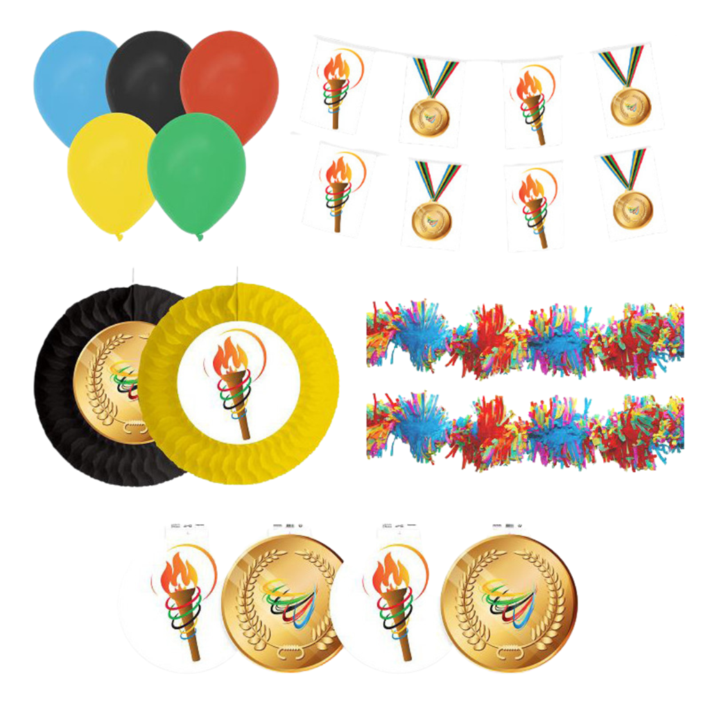 Kit di decorazione dei Giochi Olimpici da 14 pezzi
