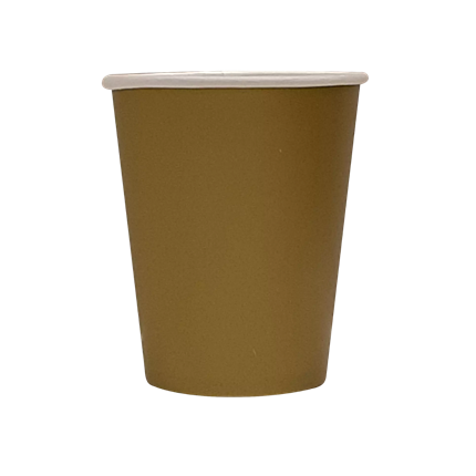 25 tazze di cartone oro - 20 CL