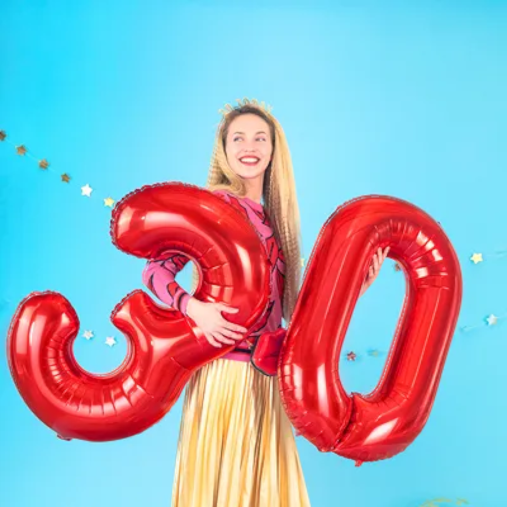 Palla Chiffre ''4'', alluminio, 86 cm, rosso