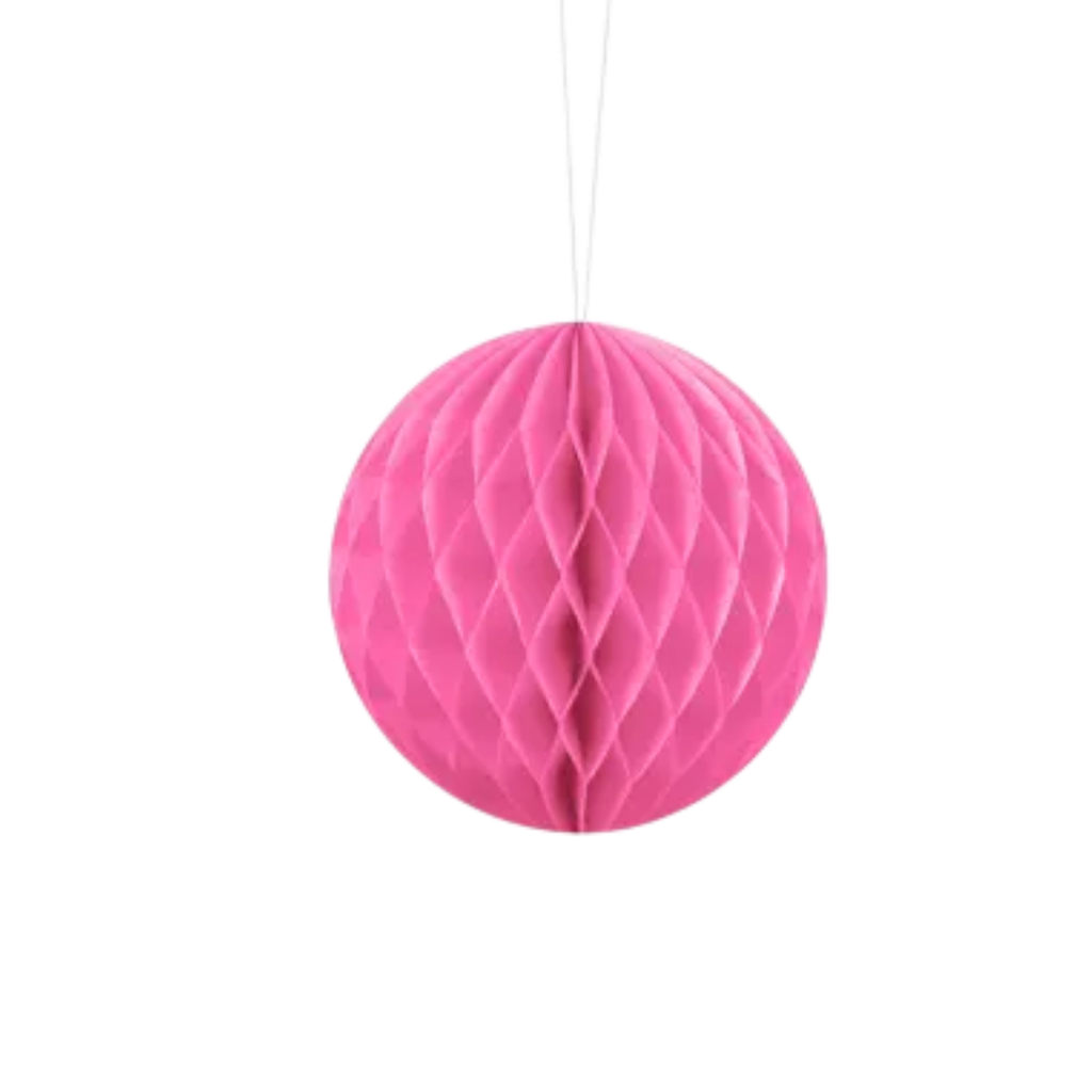 Pallina a nido d'ape rosa - 10 cm