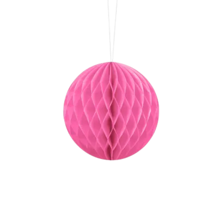 Pallina a nido d'ape rosa - 10 cm