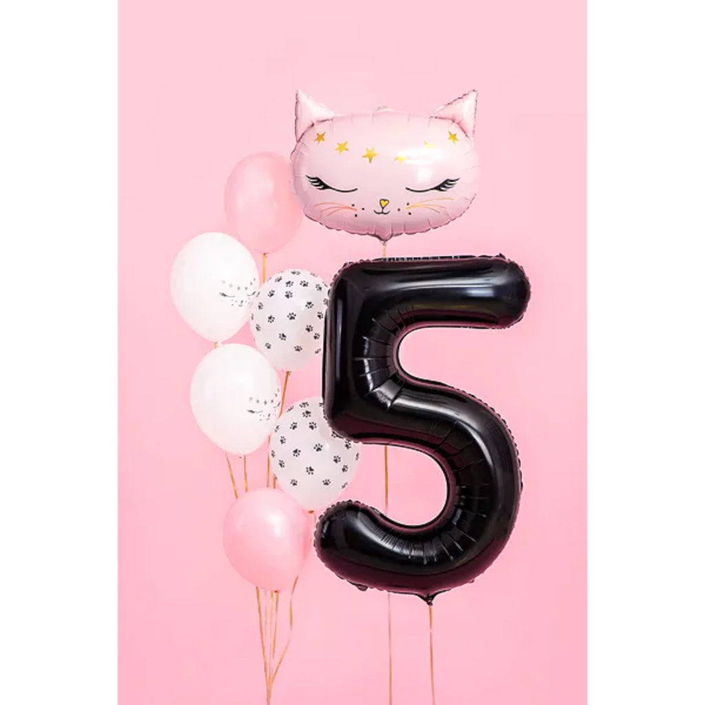Palla Chiffre ''5'', alluminio, 86 cm, nero