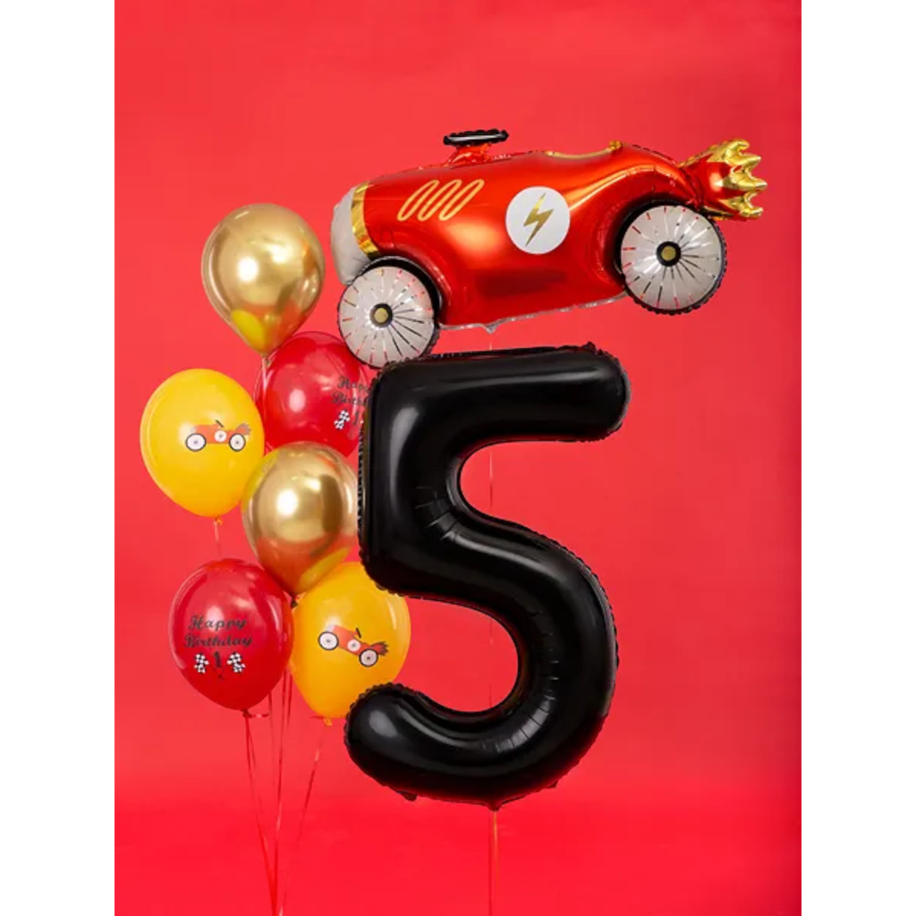 Palla Chiffre ''5'', alluminio, 86 cm, nero