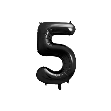 Palla Chiffre ''5'', alluminio, 86 cm, nero