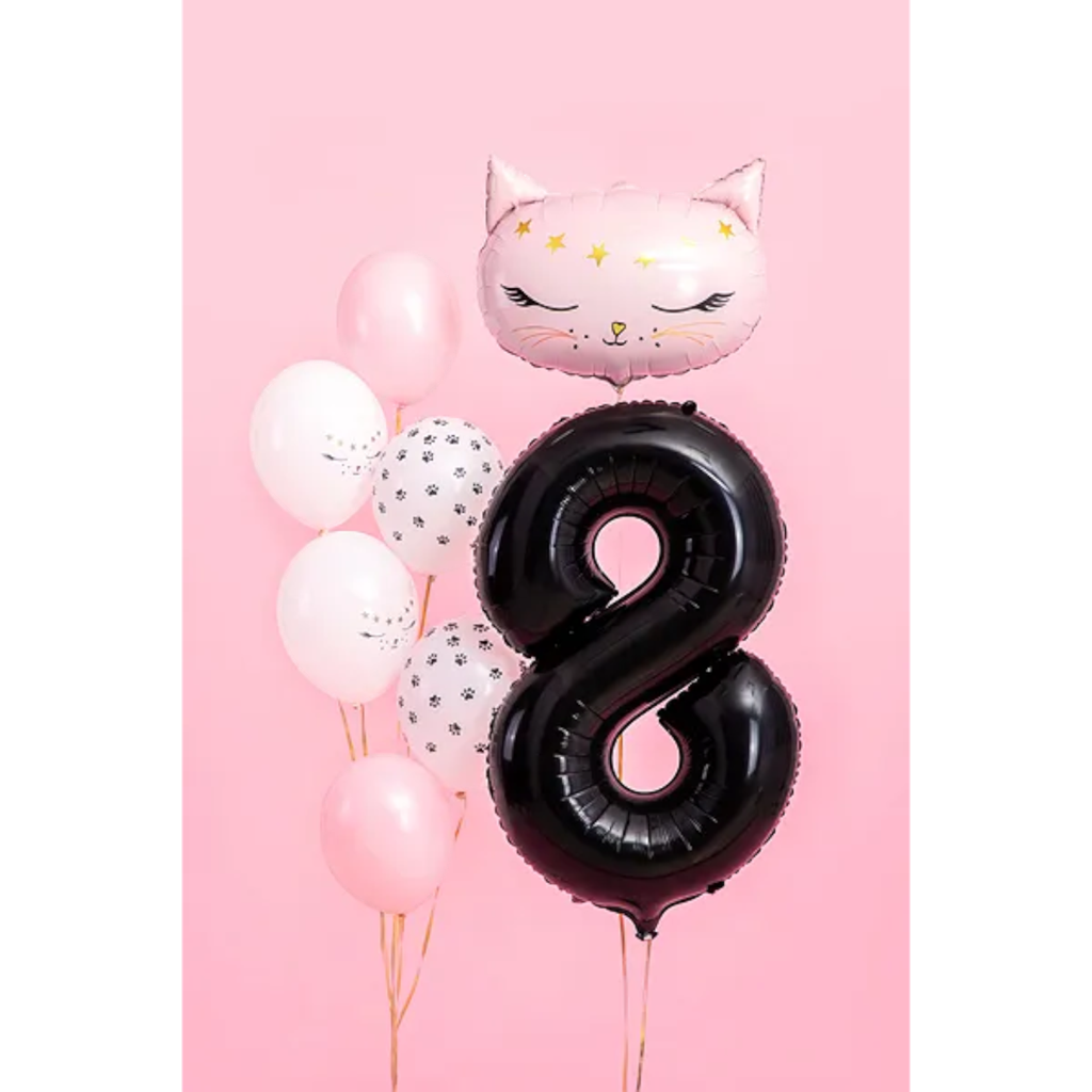 Palla Chiffre ''8'', alluminio, 86 cm, nero