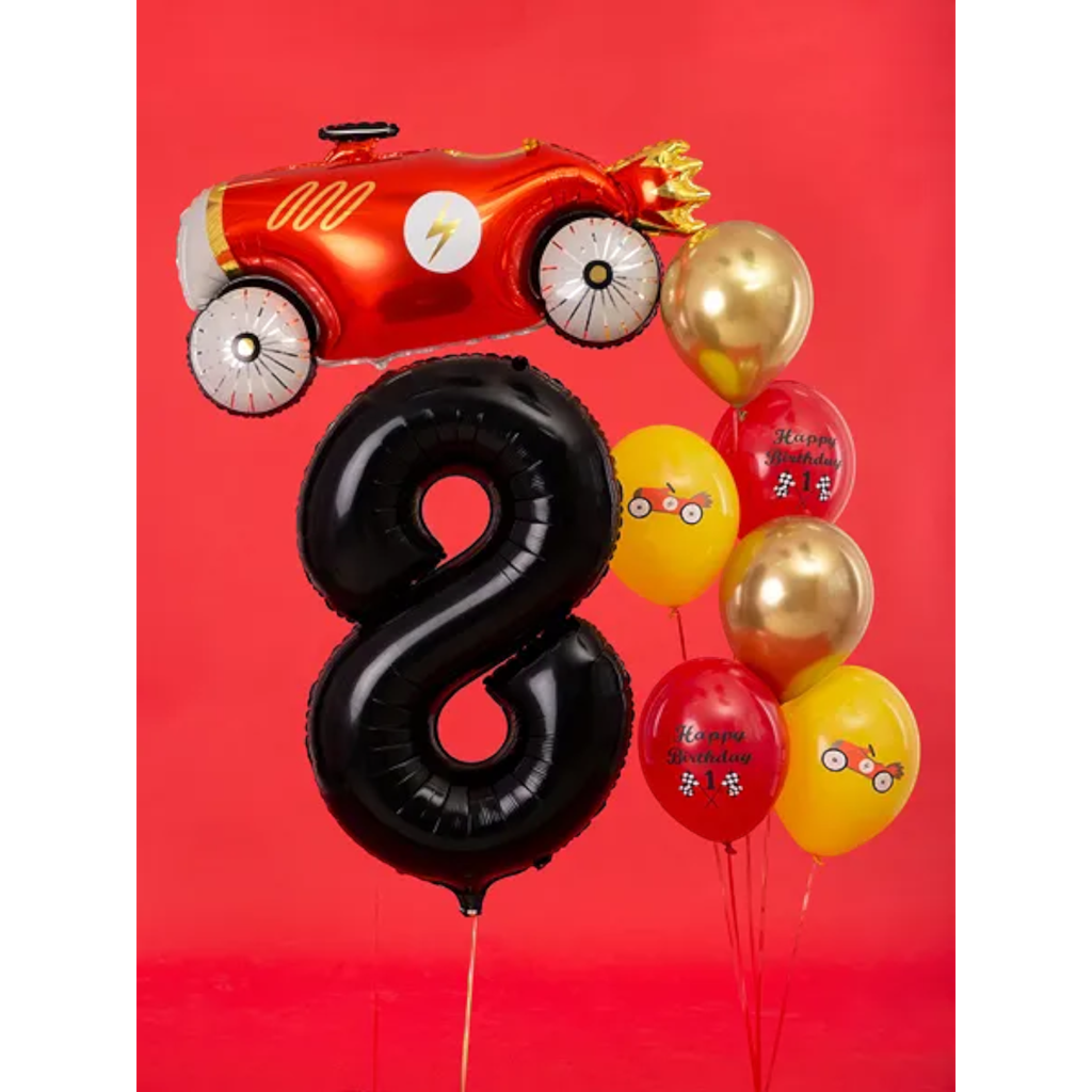 Palla Chiffre ''8'', alluminio, 86 cm, nero
