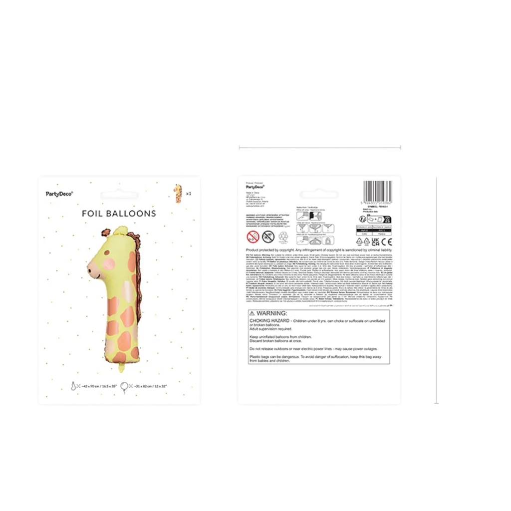 Palla giraffa in alluminio numero 1