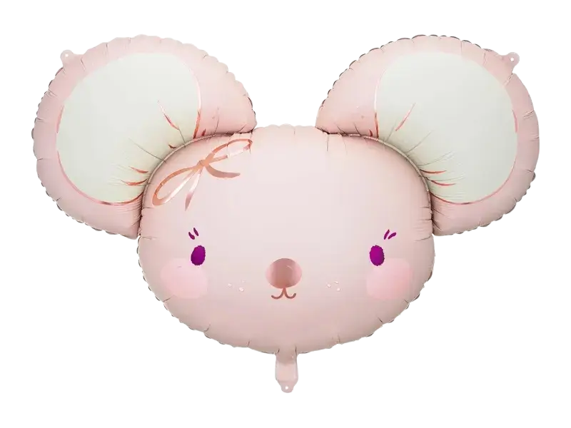 Palloncino in alluminio Mouse, 96 x 64 cm, rosa acceso