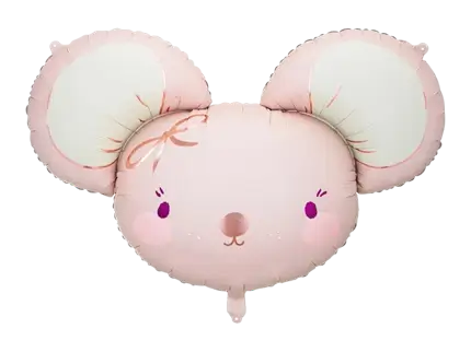 Palloncino in alluminio Mouse, 96 x 64 cm, rosa acceso