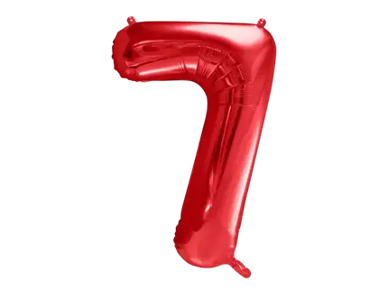 Palla Chiffre ''7'', alluminio, 86 cm, rosso